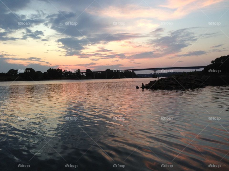 Bridge at sunset