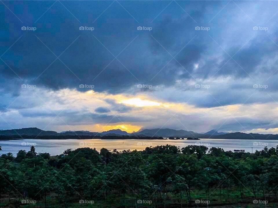 Sunset @Thongphapoom,Kanchanaburi,Thailand