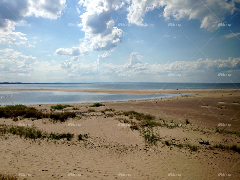 Beautiful wild beaches near Gdansk 