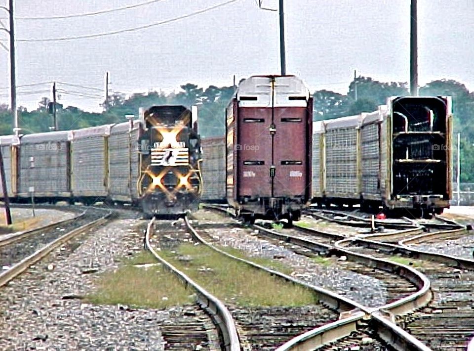 Georgia Train. It was sitting with its lights on. No one was in danger.