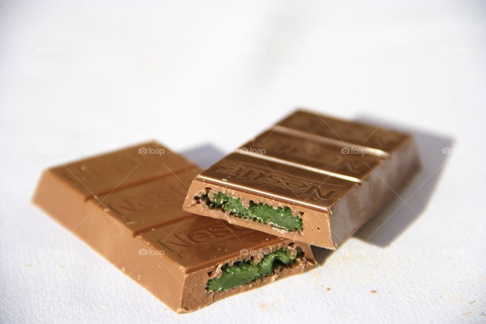 Peppermint Crisp. A truly South African treat. Mint and chocolate always go together