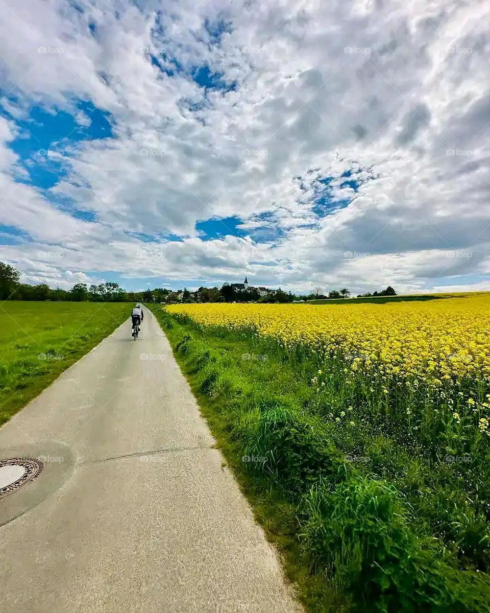 Glory be to God, the magnificent and picturesque view and the natural green trees are a view that is nothing more wonderful than it