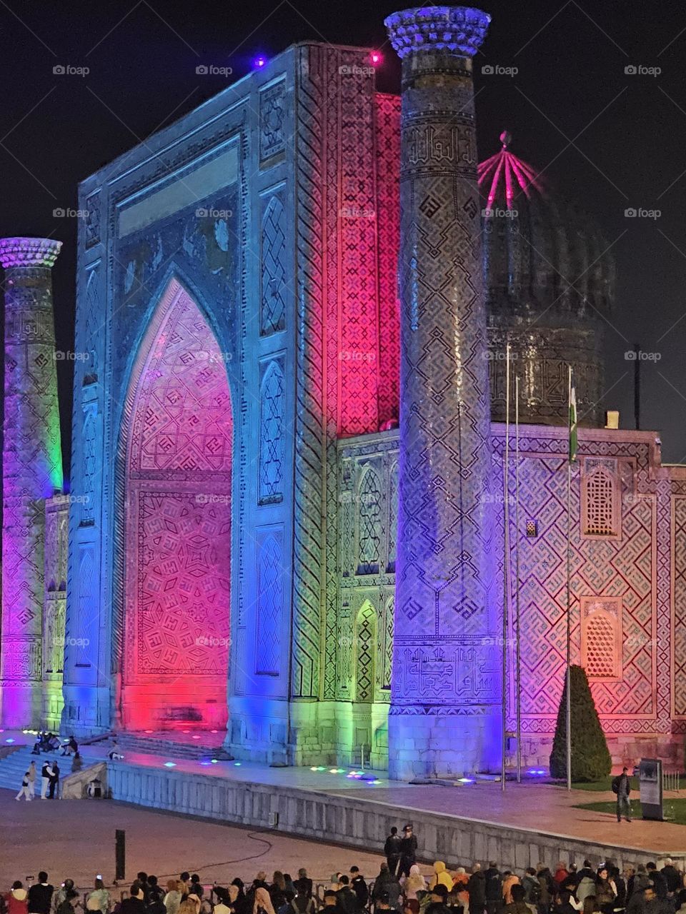 son et lumière à Samarkand