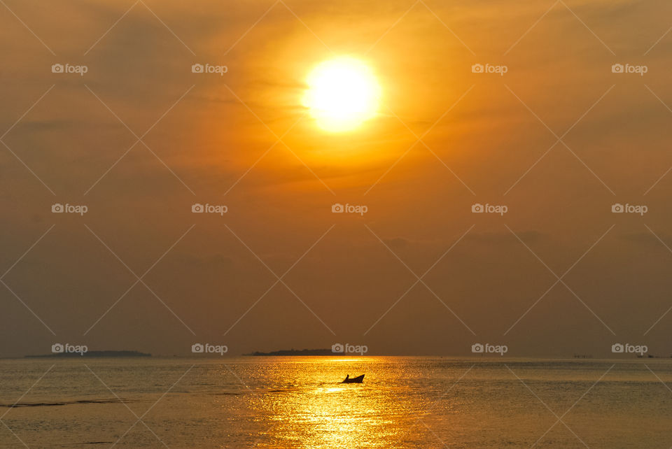 Fisherman in Sunset