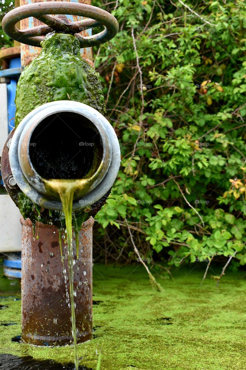 old water tap