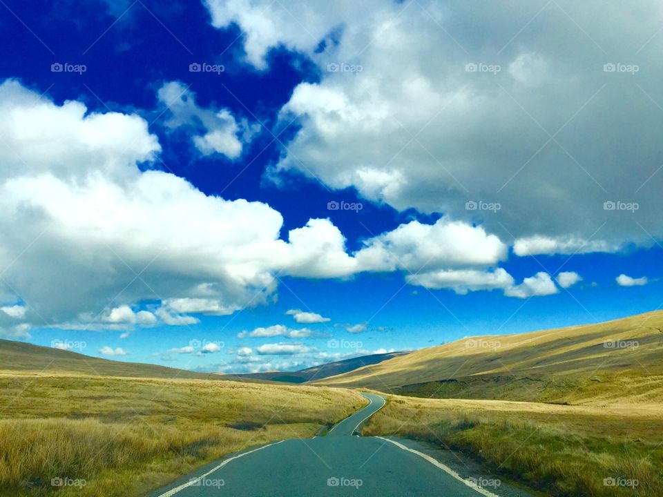 The Road to Heaven . Beautiful road in Welsh 