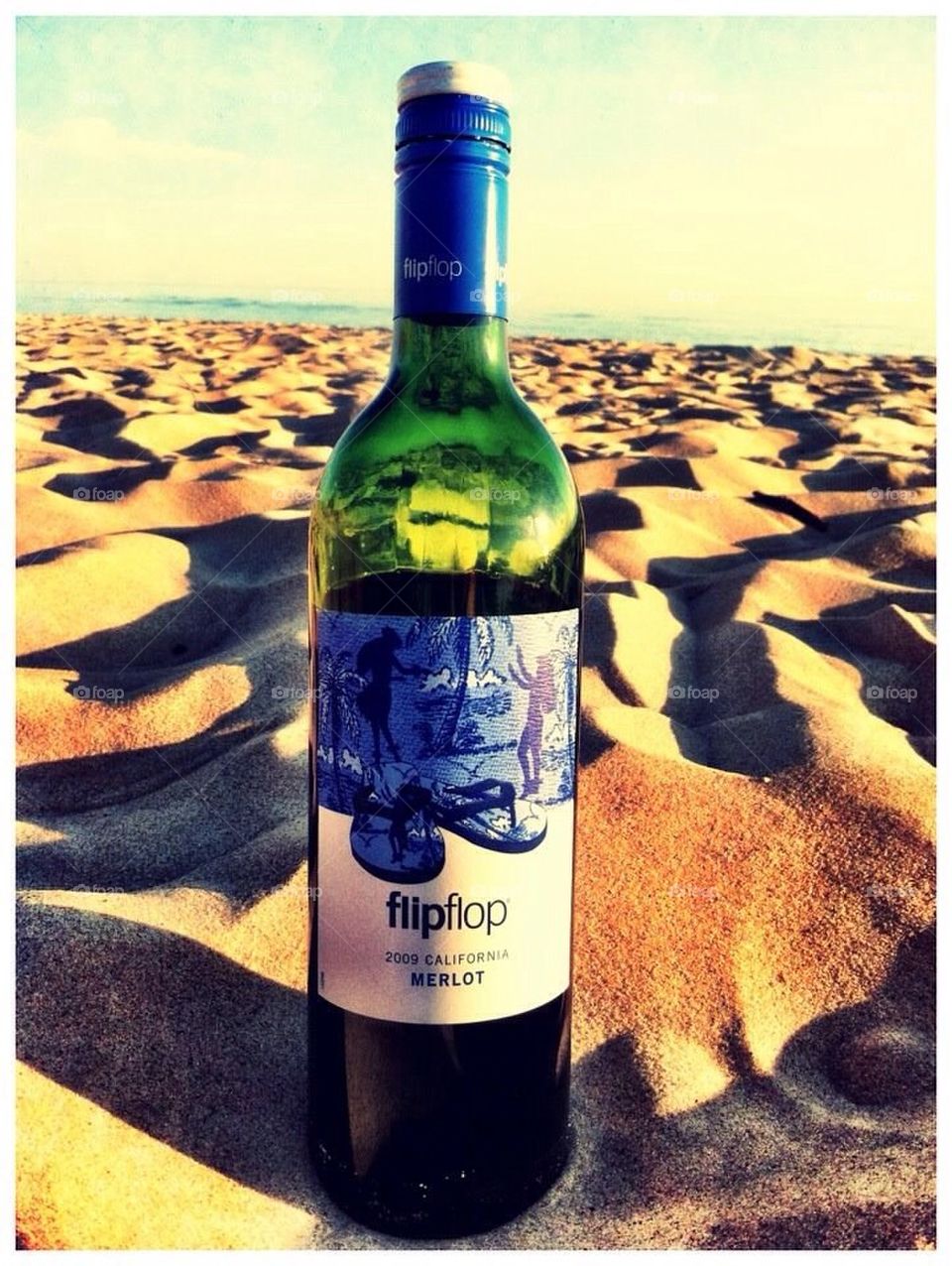 Wine on the beach