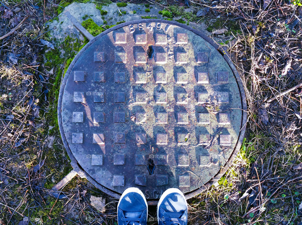 A manhole cover