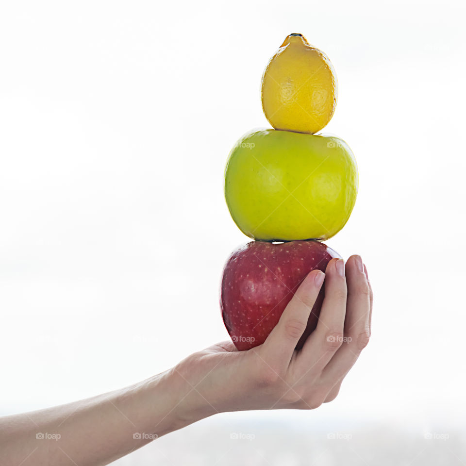 fruits in hand