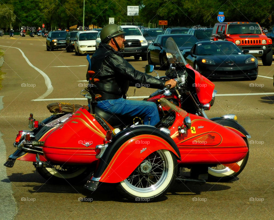 Antique Bike with side car!