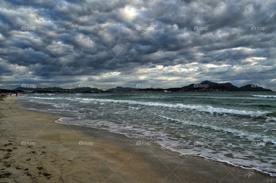 Water, No Person, Beach, Sea, Sunset