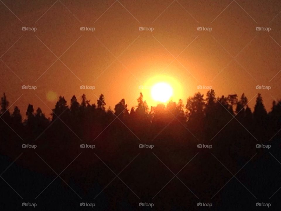 Central Sierra sunset