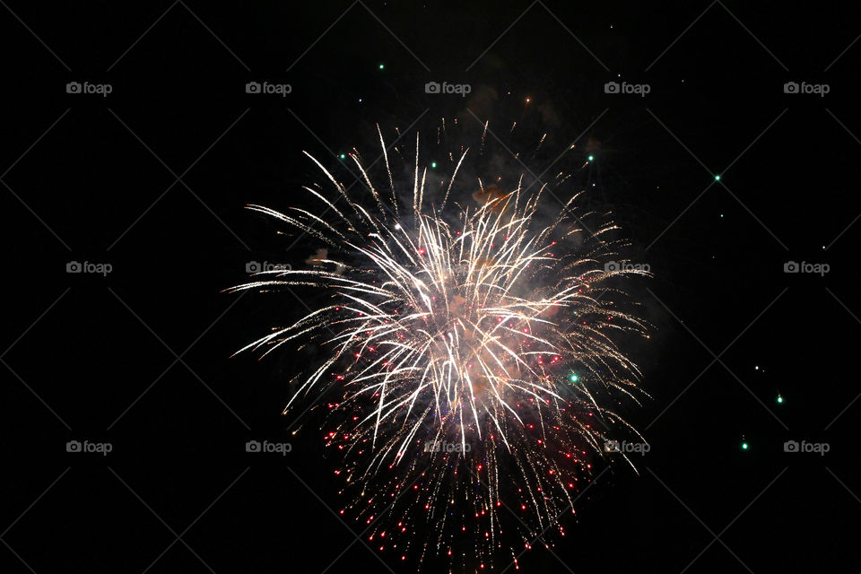 Fireworks, holiday, lights, flicker, splash, celebration, joy, sky, black sky, bright lights against the black sky, night, summer, night sky,
Bright lights of the salute against the black sky