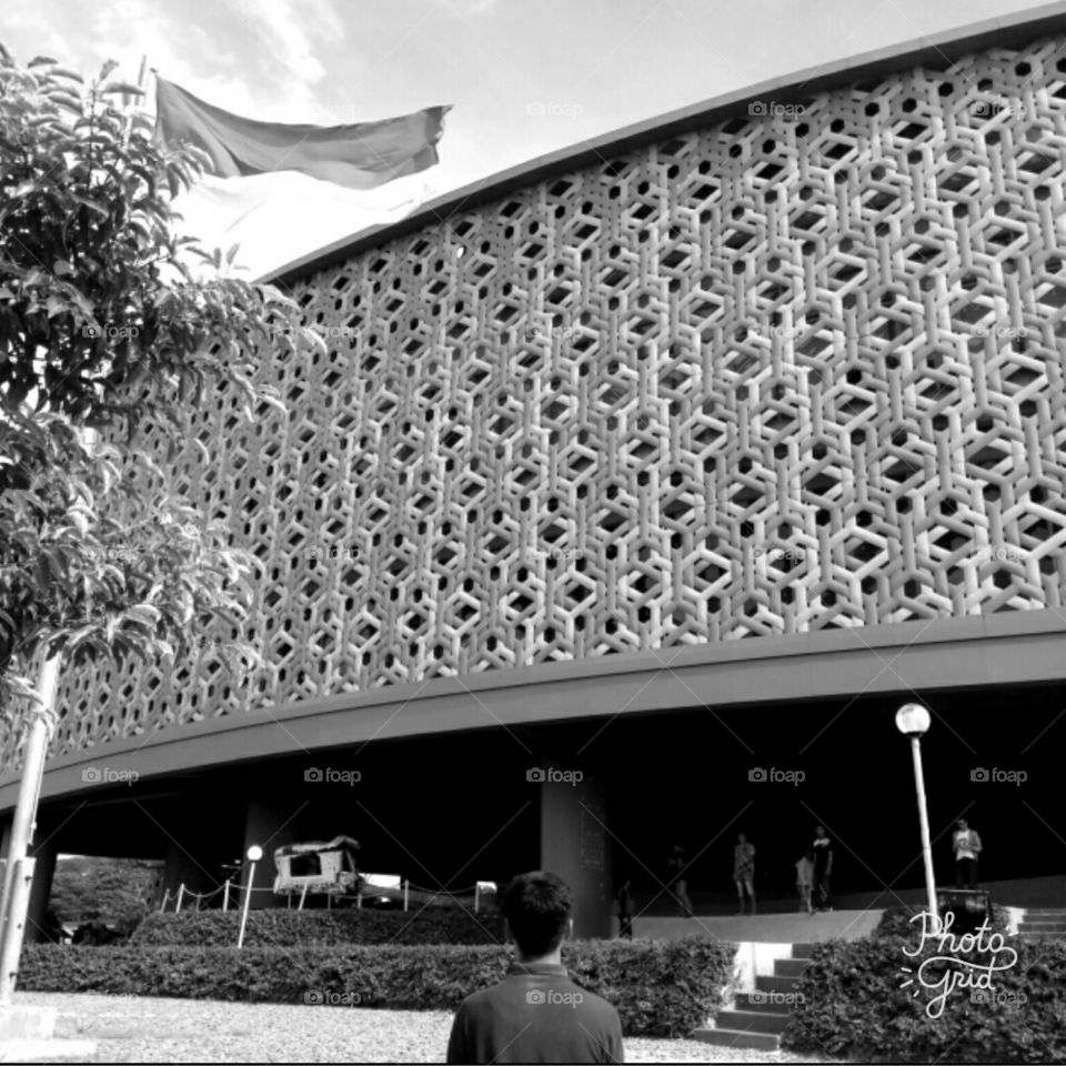 The Aceh Tsunami Museum, located in Banda Aceh, Indonesia, is a museum designed as a symbolic reminder of the 2004 Indian Ocean  Earthquake and Tsunami  disaster, as well as an educational center and an emergency disaster shelter in case the area is ever hit by a tsunami again.
