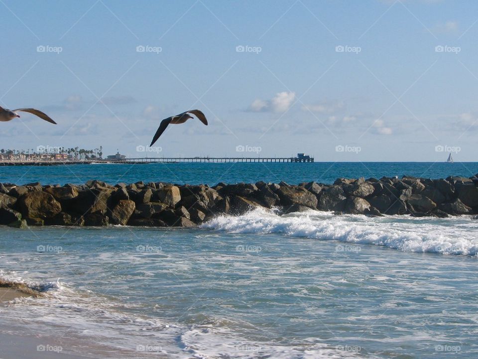 Cloudy day at 56th Street Beach