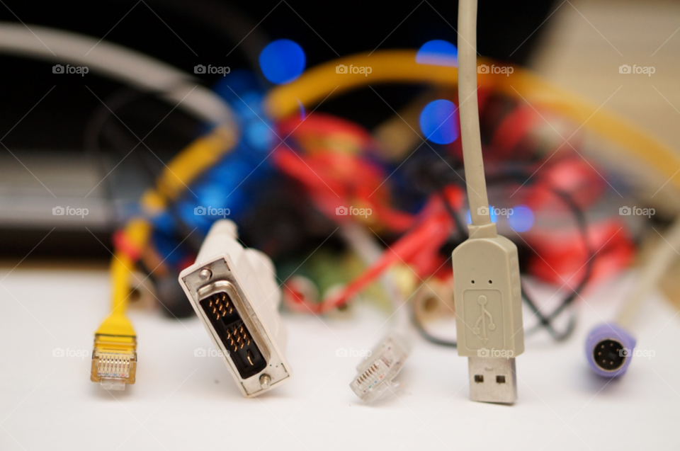 Connection, Technology, Stopper, Wire, Data