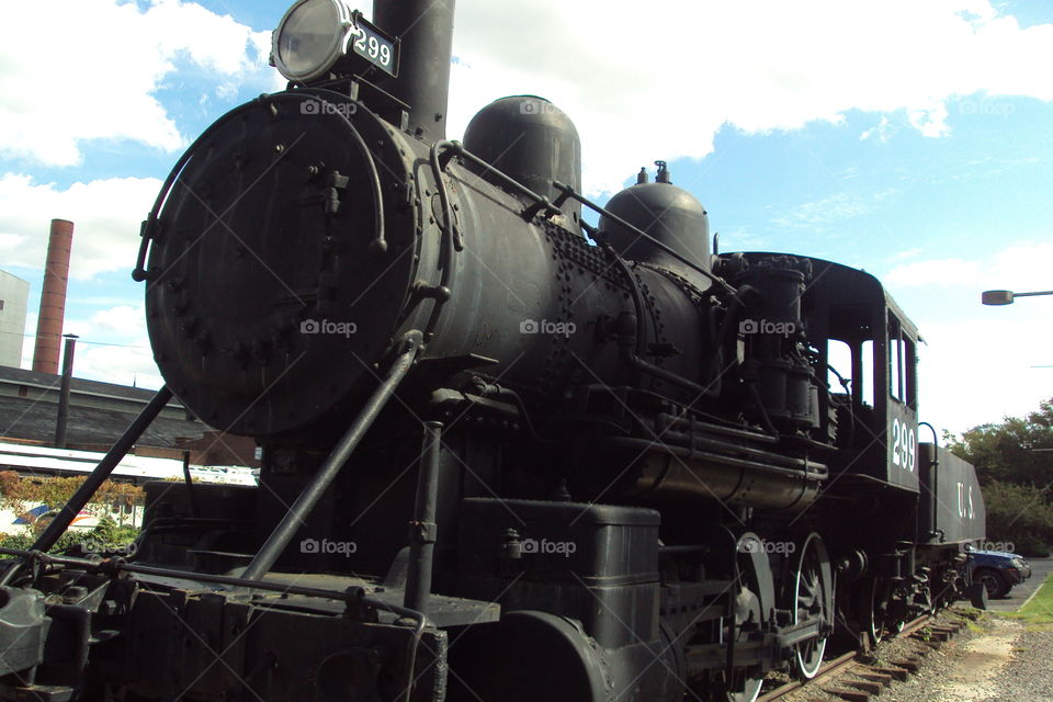 locomotive. visiting new jersey