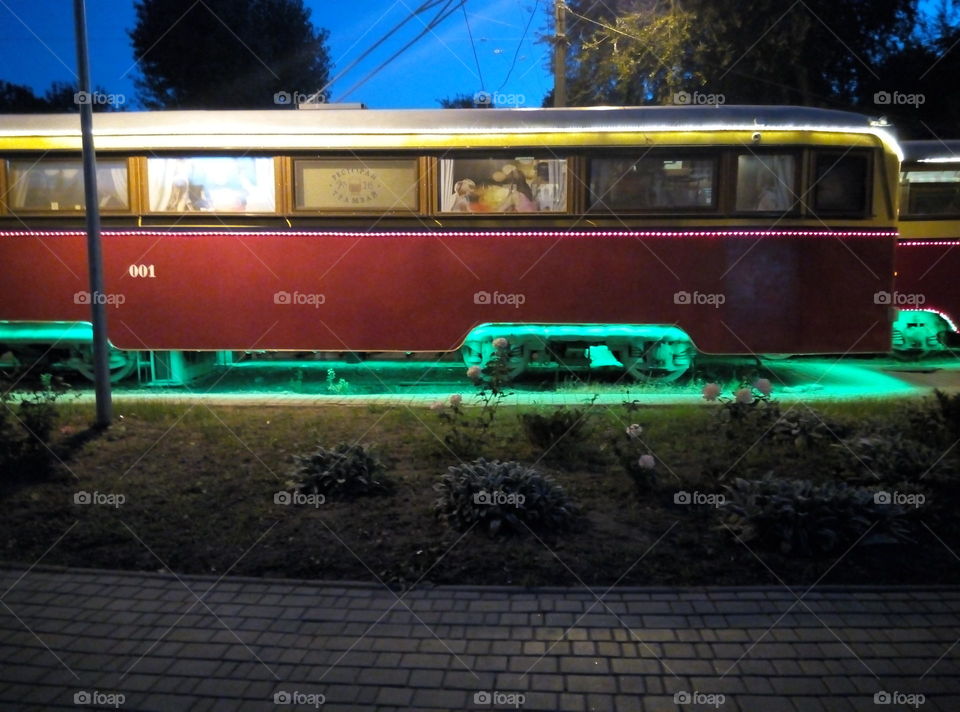 Трамвай ресторан кафе