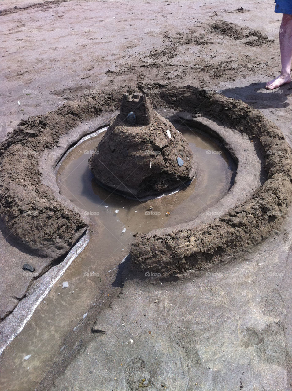summer water sand castle by cathy76