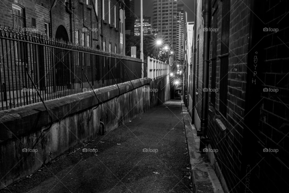 The path straight ahead is Argyle Lane, and the higher one on the left is High Lane. Sydney’s Millers Point