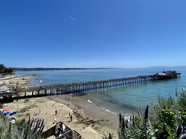 A view of the Capitola Wharf in Capital California 