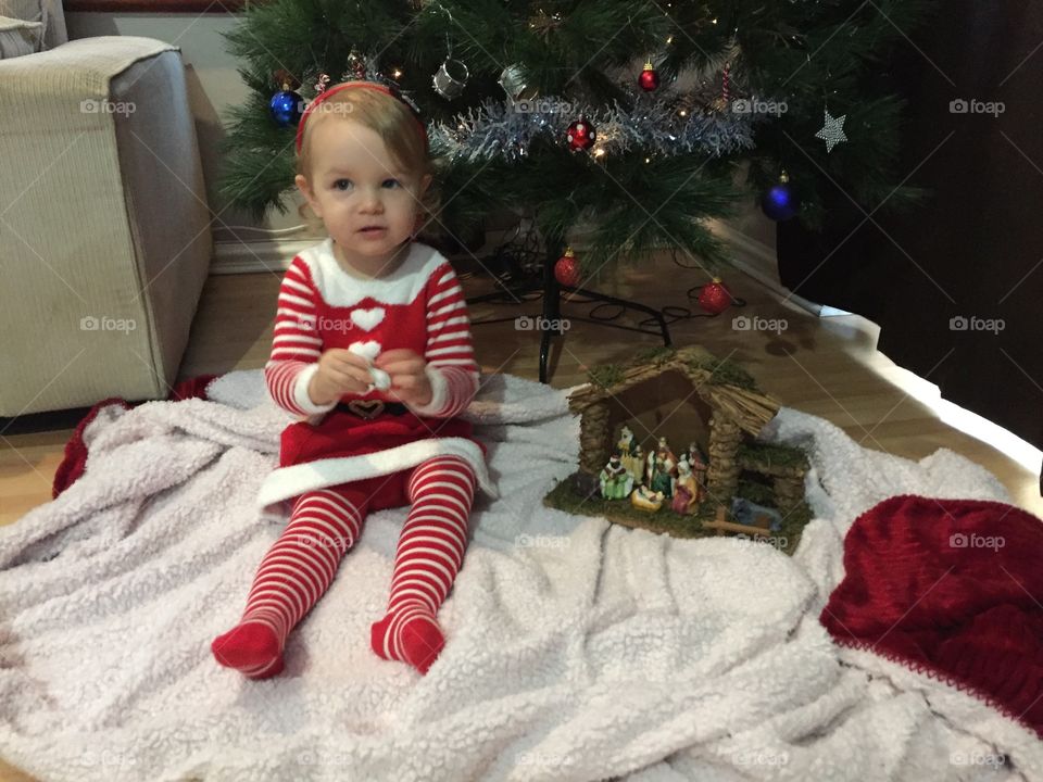 Christmas toddler nativity 
