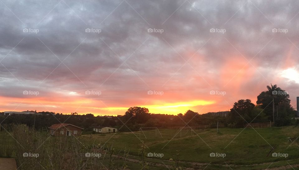 Entardecer em Jundiaí. Cores belíssimas!!!