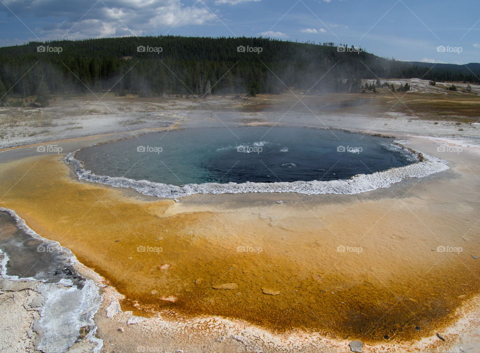 View of geyser