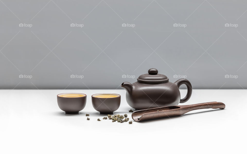 Tea ceremony. Chinese tea. Oolong