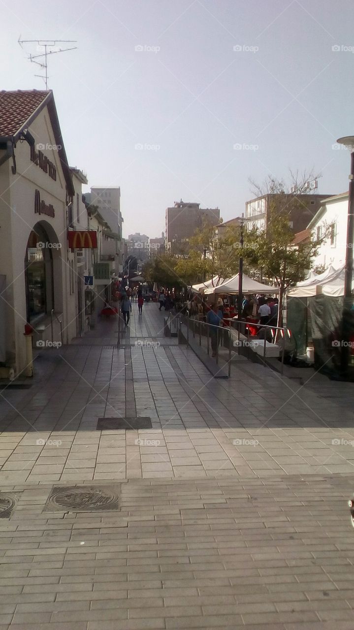 Street in suny day