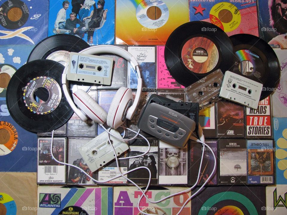 Listening to the oldies. 