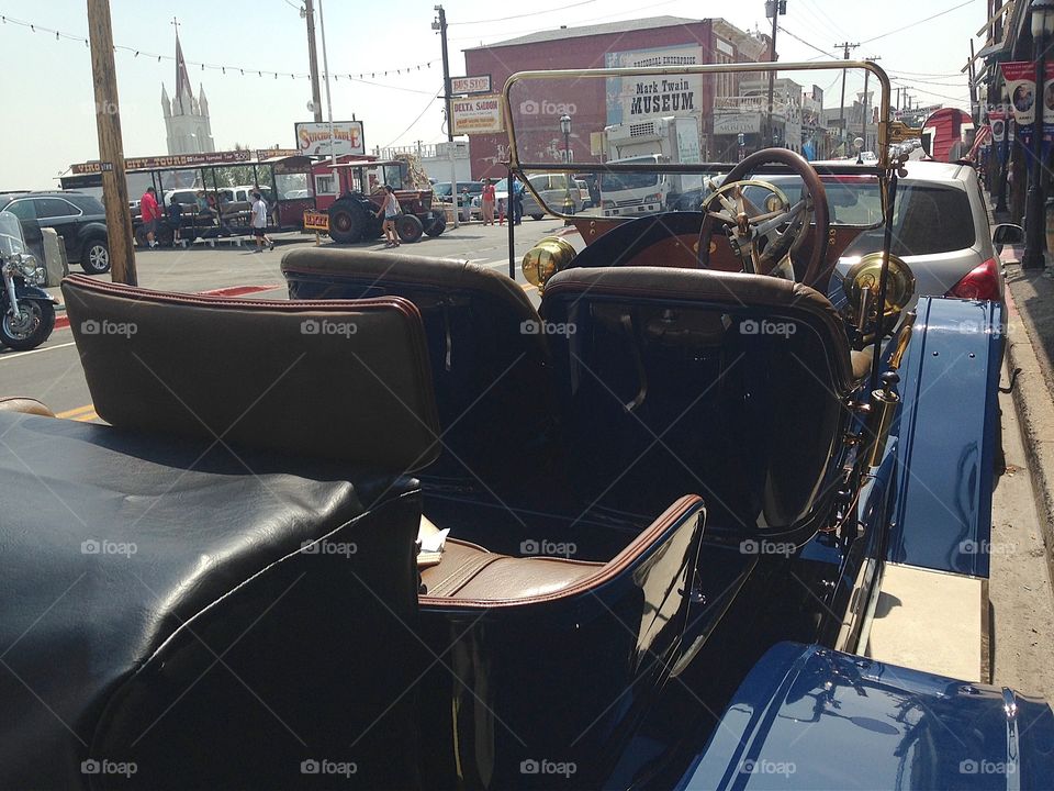 Antique Cadillac Virginia City. An antique Cadillac in Virginia City, Nevada