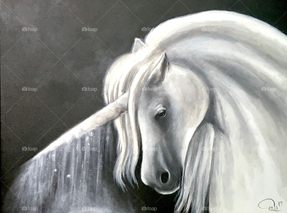 Unicorn painting 
