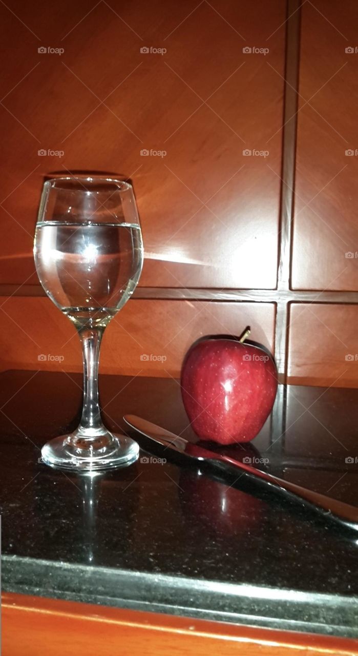 Apple & water