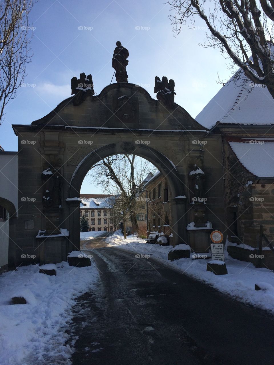 Gate at the monastery Kirchberg, Germany.