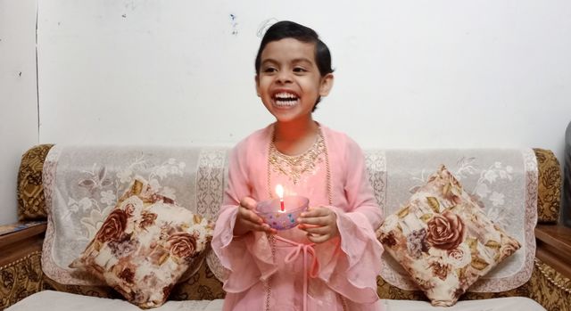 Happy child celebrate Dipawali