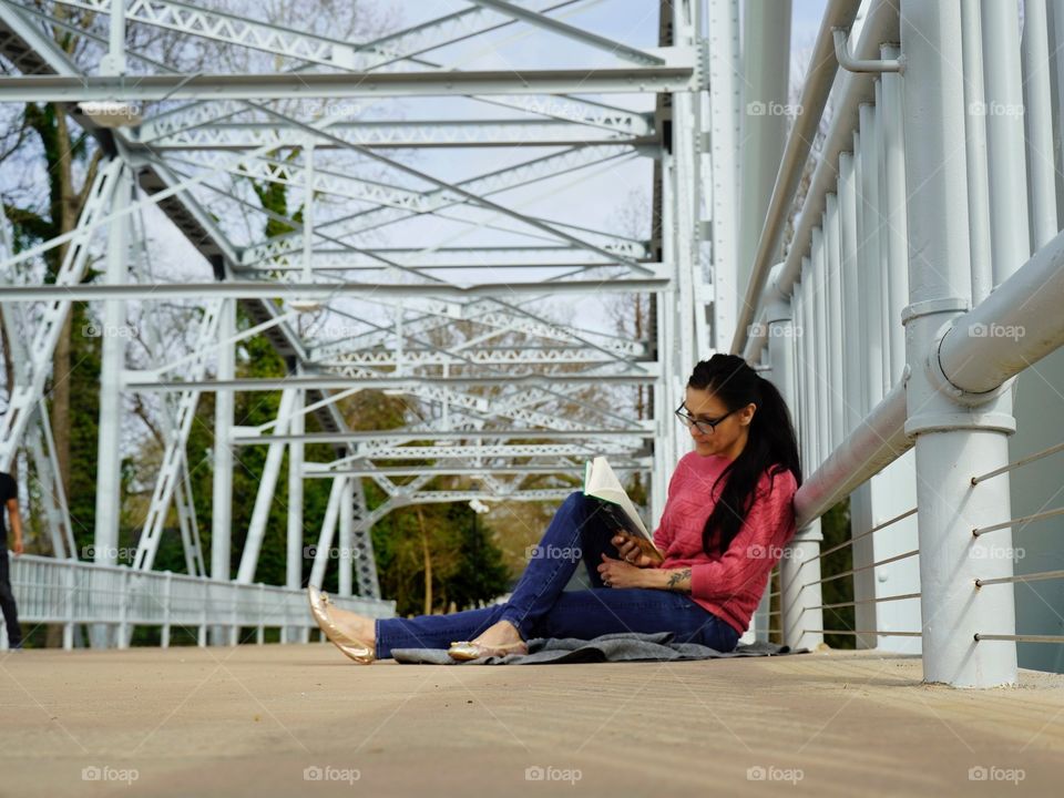 Comfortable shoes and a good book in the warm sun makes a wonderful afternoon.