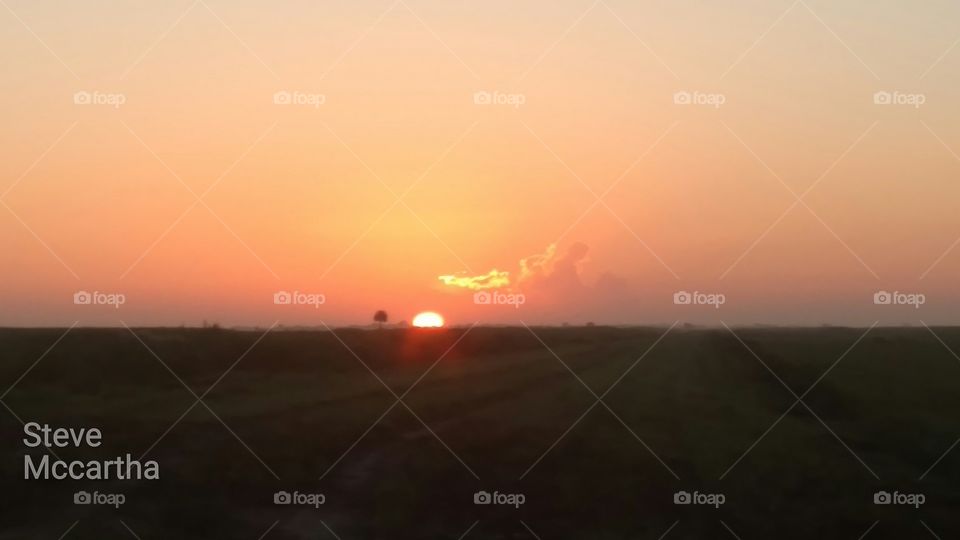 Sunset, Dawn, Landscape, Sun, Evening