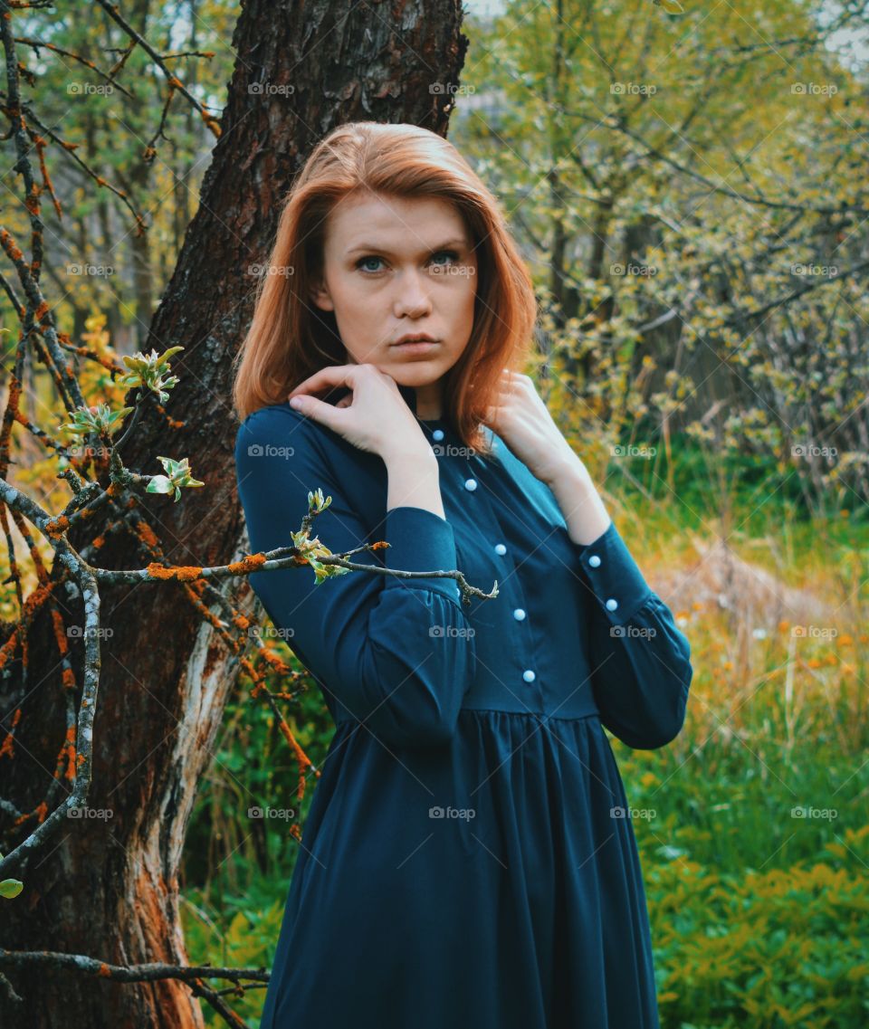 Redhead girl portrait