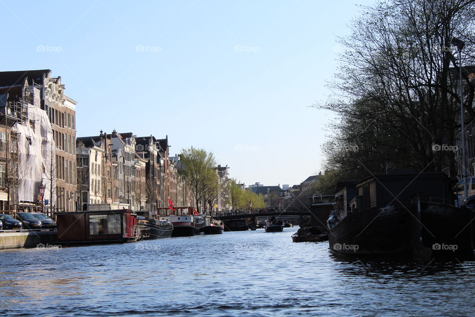 The canals in Amsterdam 