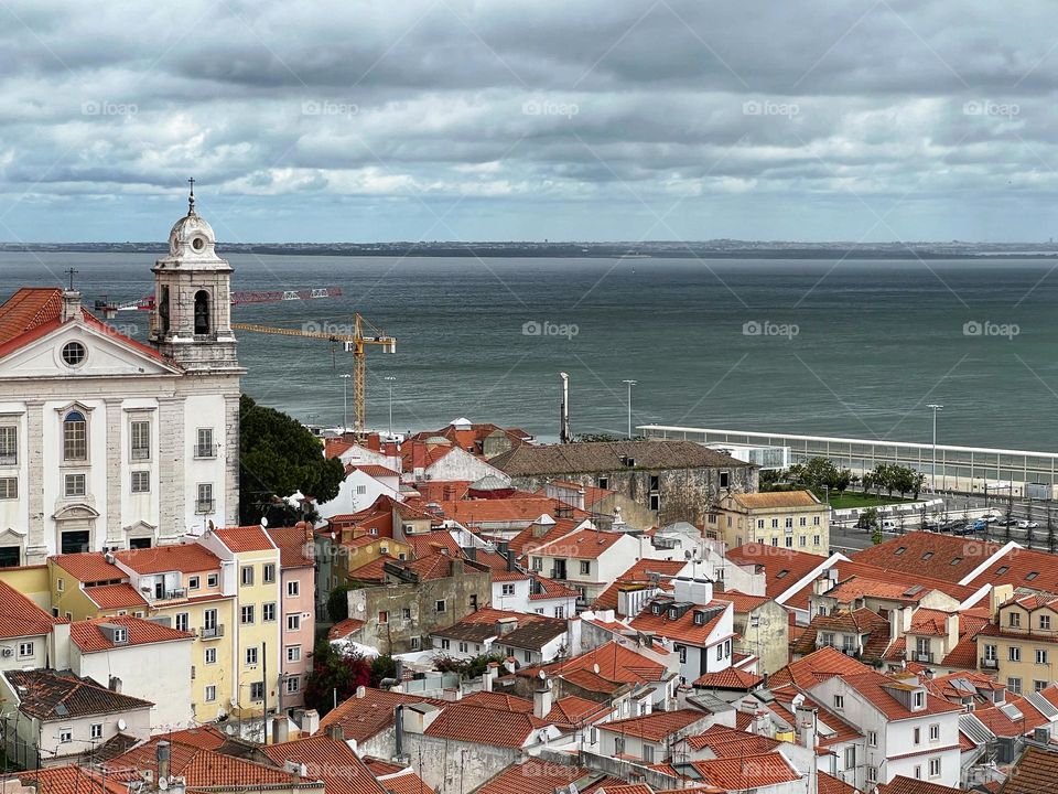 The viewpoints of Lisbon, Portugal 