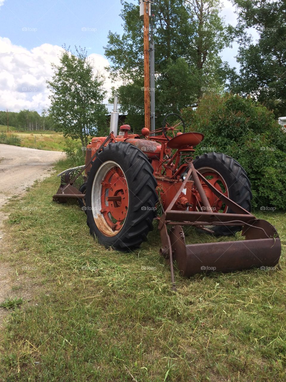 Tractor. Rustic Tractor