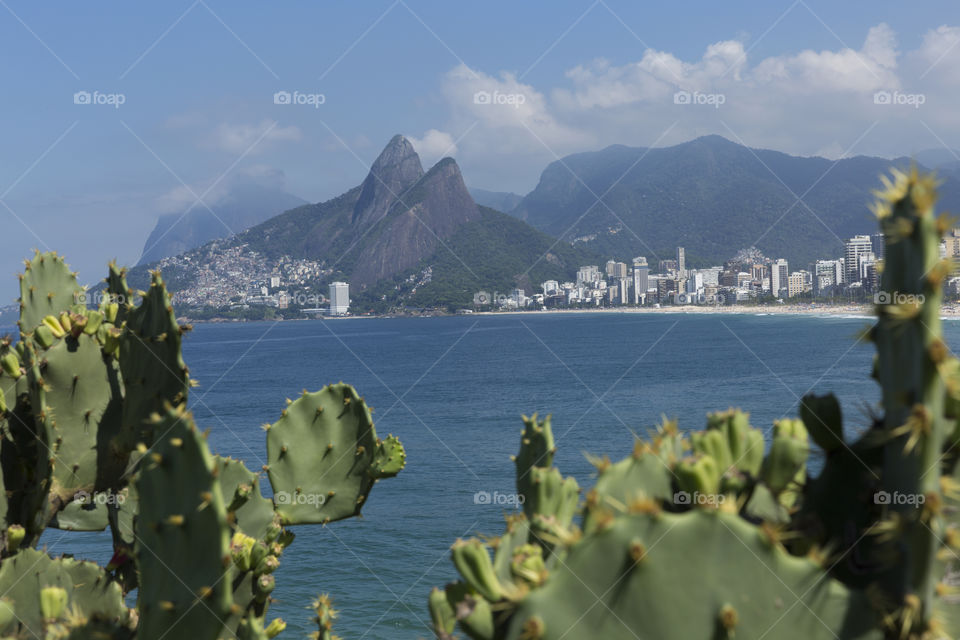 Ipanema beach in Rio de Janeiro Brazil.