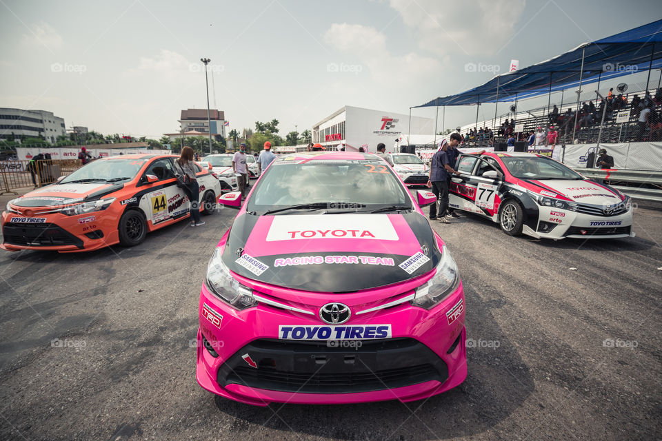 Toyota racing car in Thailand 