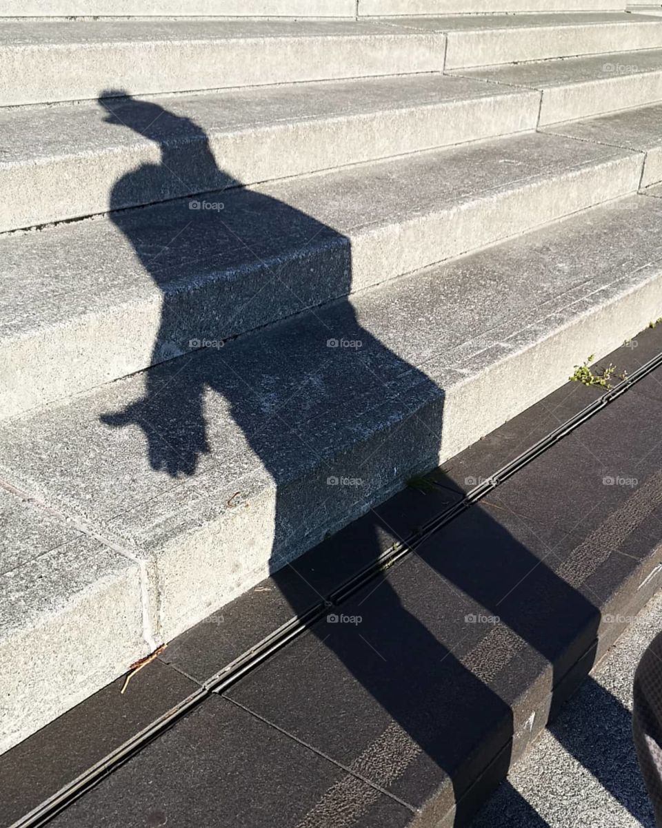 shadow on steps