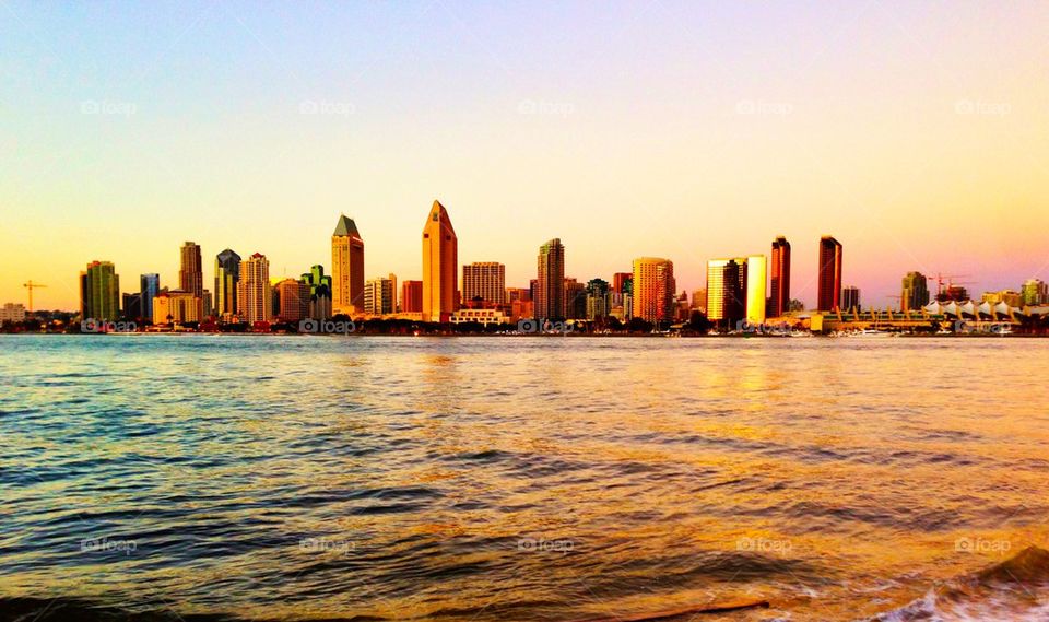 San Diego Skyline at Sunset