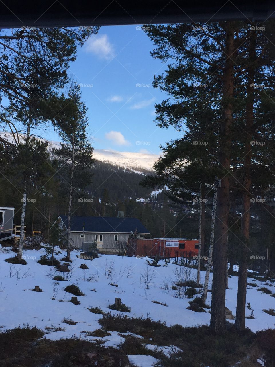 View from the house in Björnrike Sweden 