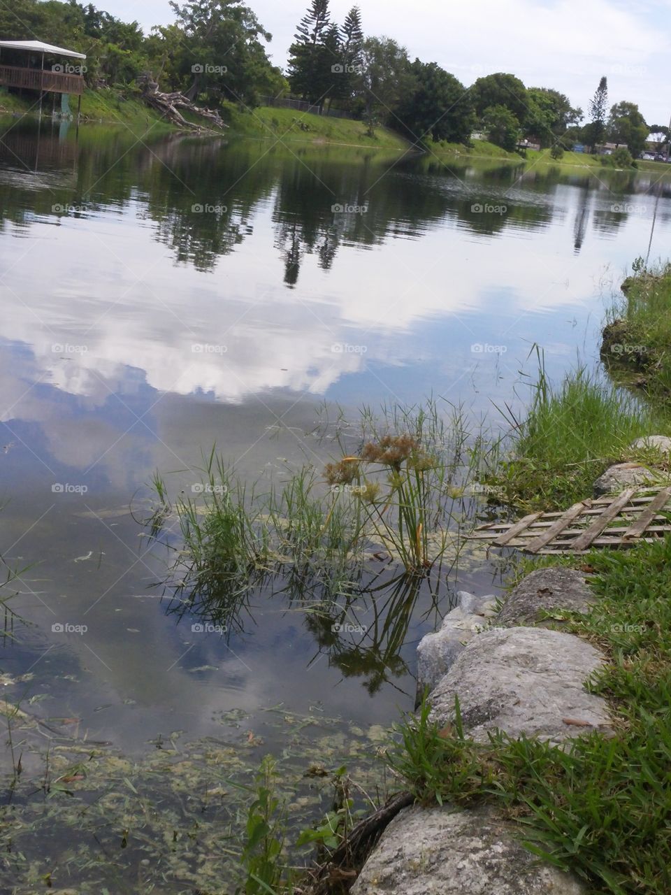 reflection. still shot of canal