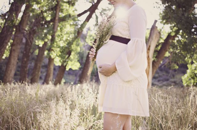 Mom to be awaiting baby