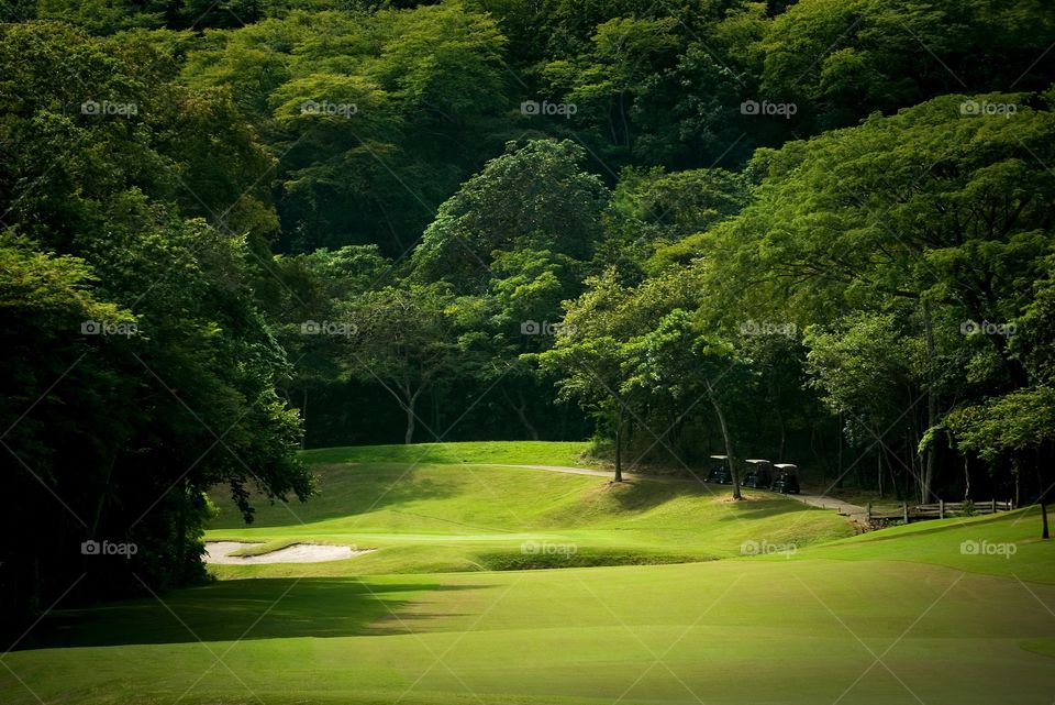 Golf course fairway in Costa Rica